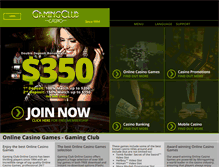 Tablet Screenshot of gamingclub3.com
